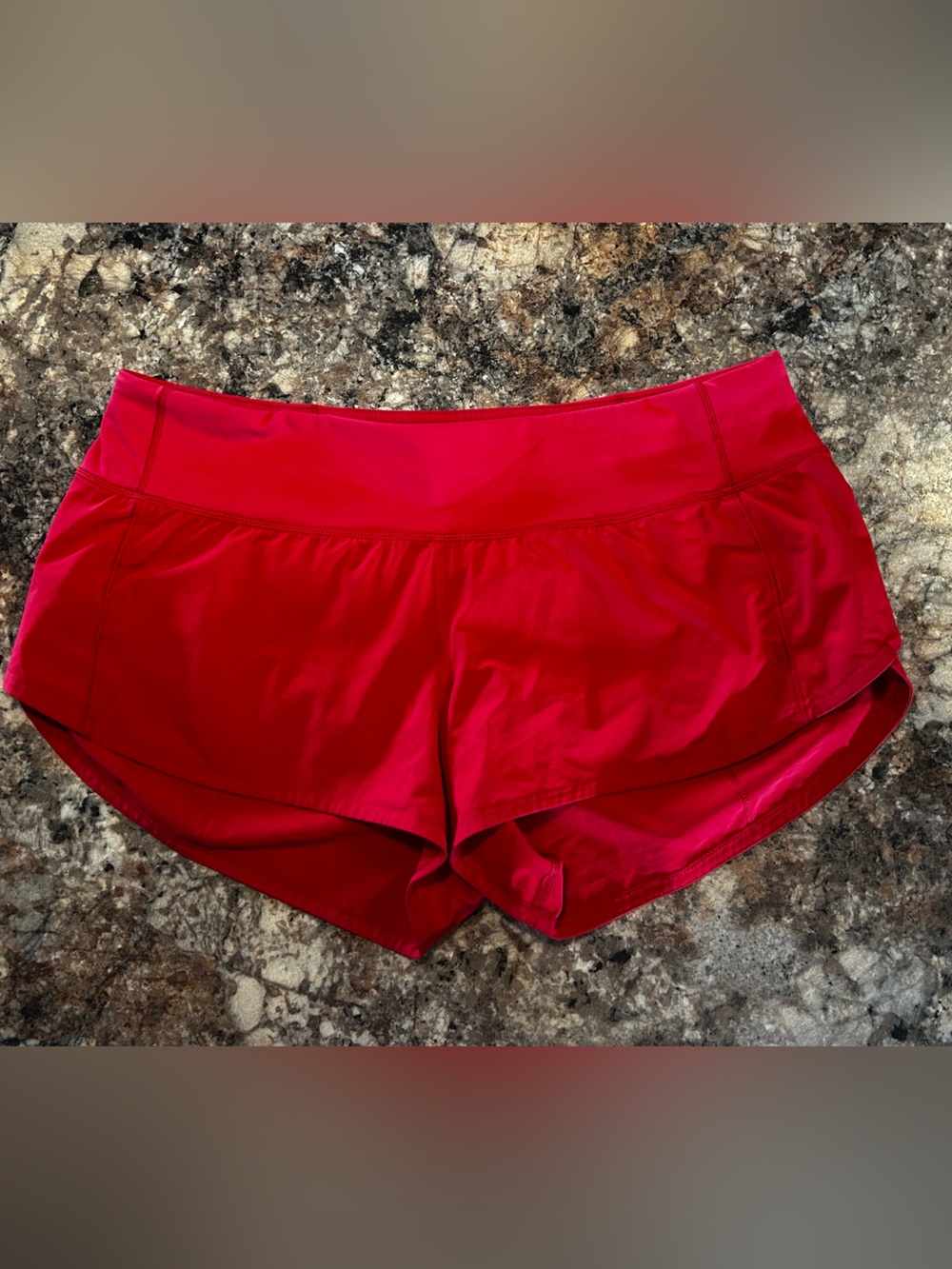 Lululemon Speed Up Low-Rise 2.5” Shorts Pink/Red Size 6